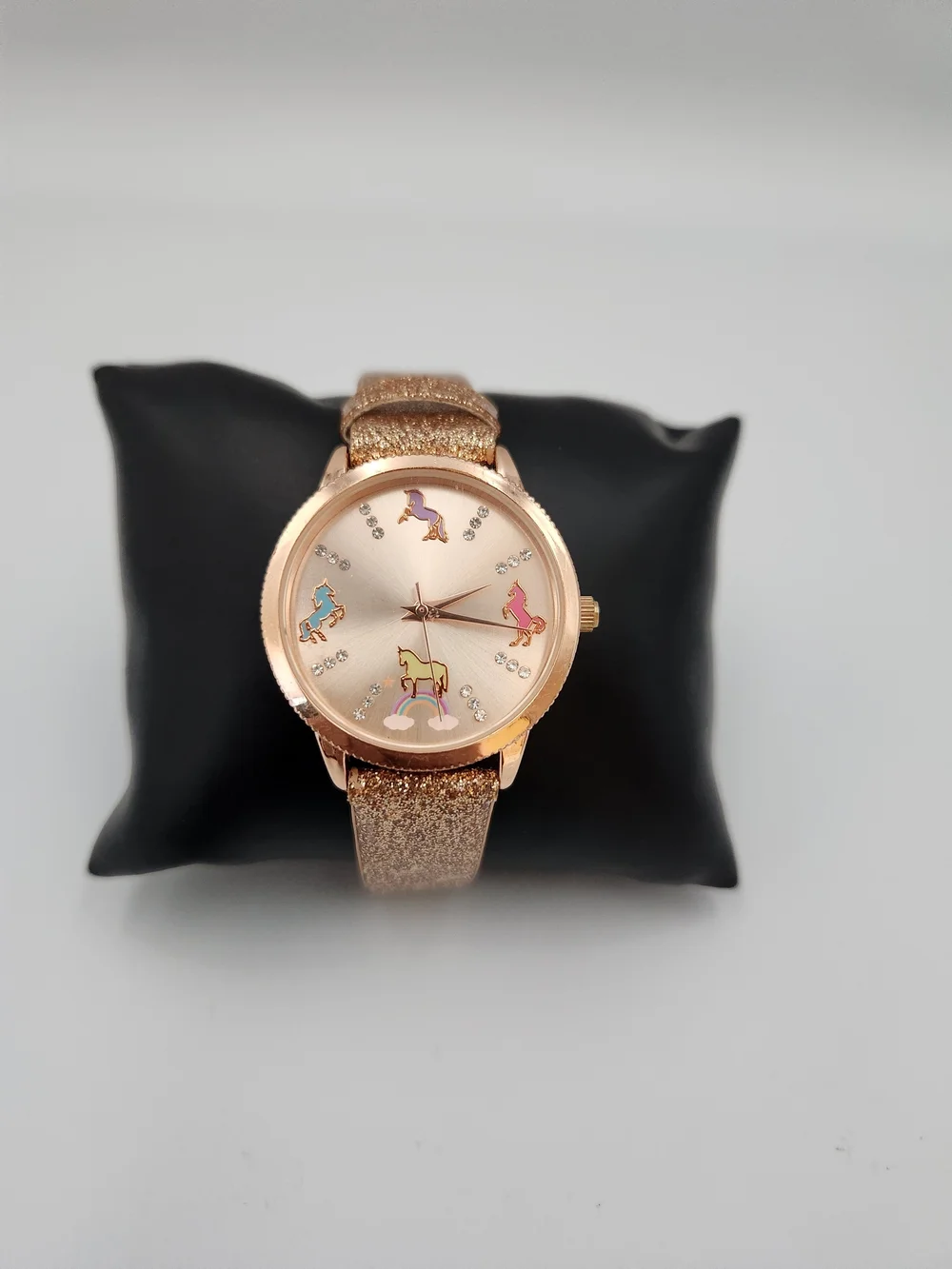 Rose Gold Tone Unicorn Dial Girl’s Fashion Watch